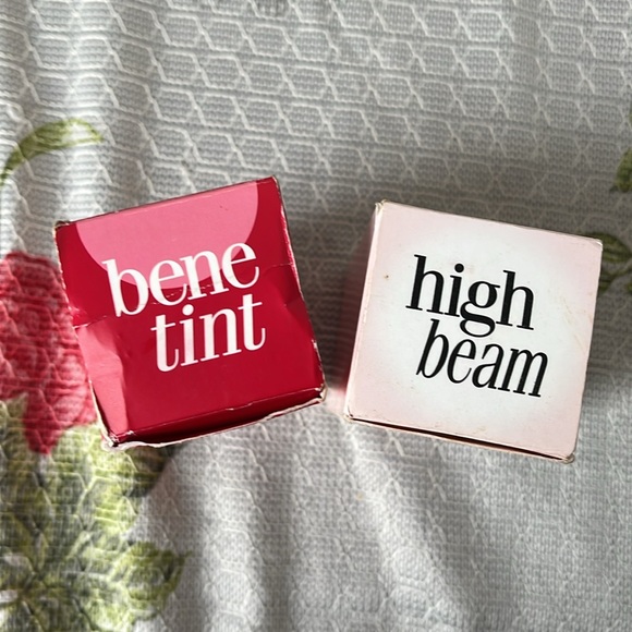 Lot Benefit Cosmetics High Beam Satin Pink + Benetint Liquid Lip & Cheek… - Picture 3 of 13